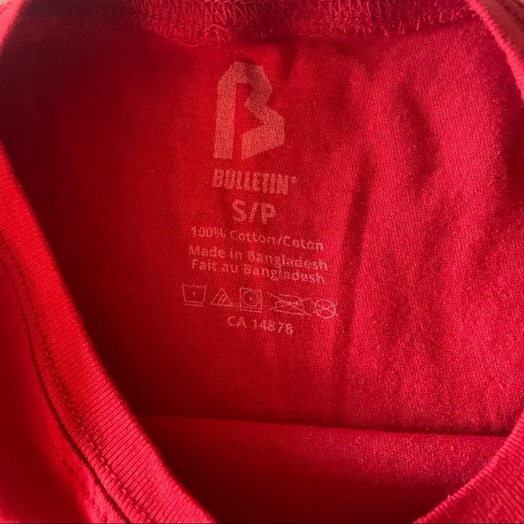 Red Toronto Raptors NBA Logo T Shirt - Picture 9 of 9